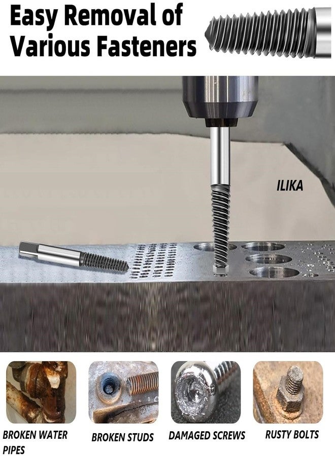 ILIKA 5Pcs Set Damaged Broken Screws Removal Tool Damaged Bolts Screws Drill Bits Screw Drivers - Image 3